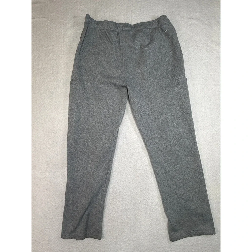 US Polo Assn Mens XL Gray Fleece Lined Sweatpants Elastic Waist Joggers Pockets